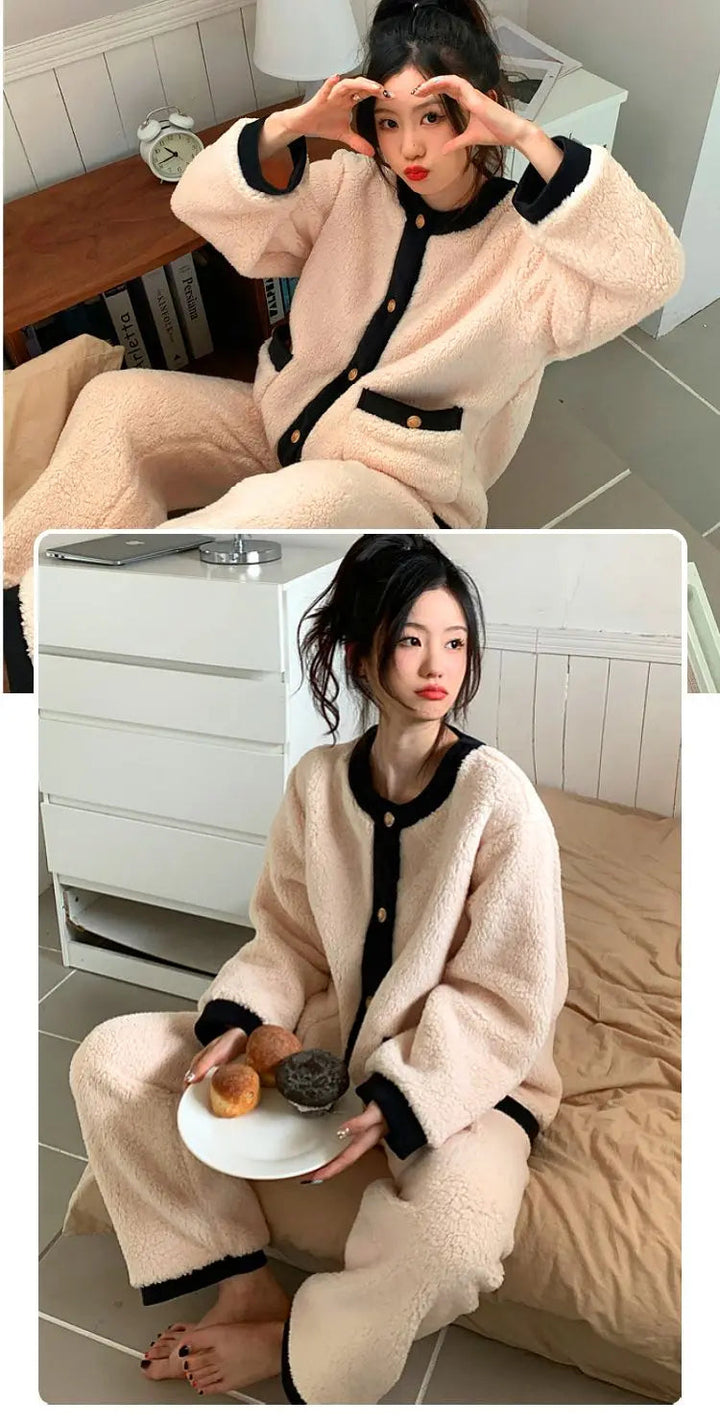 Jasmijn Fluff Pajama Duo | Warm & Comfy