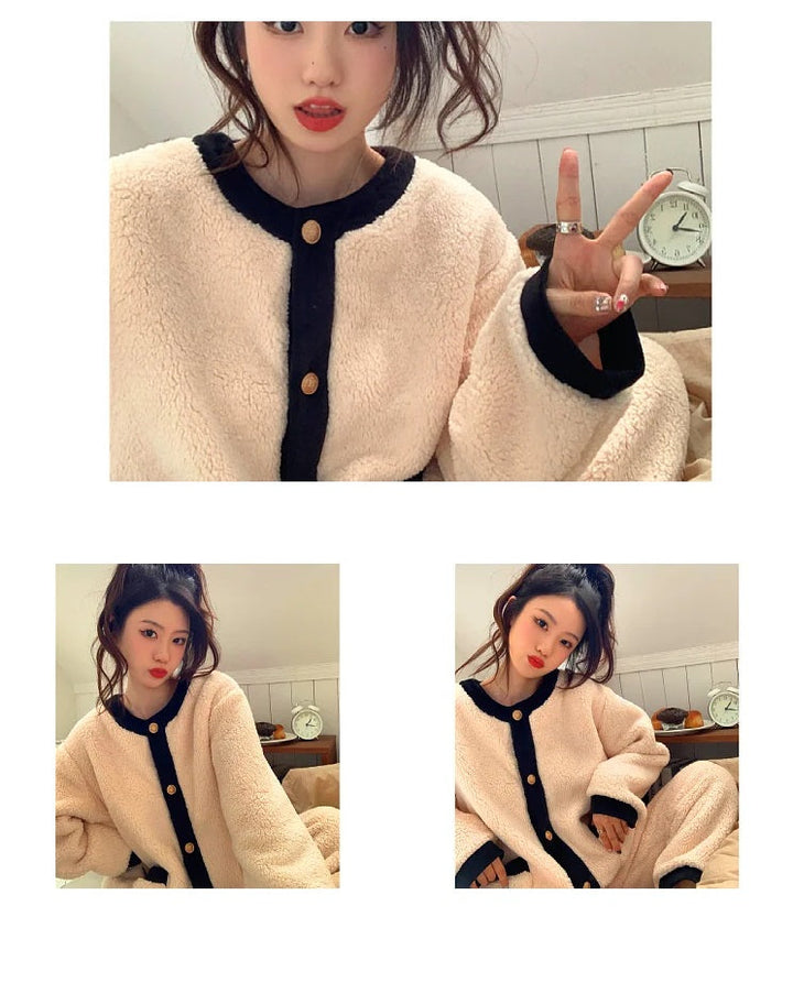 Jasmijn Fluff Pajama Duo | Warm & Comfy