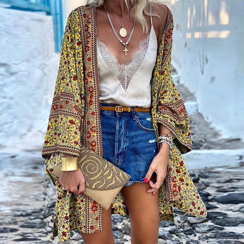 Zanzi Boho Cardigan | A Cheerful, Stylish & Mid-Length Kimono!