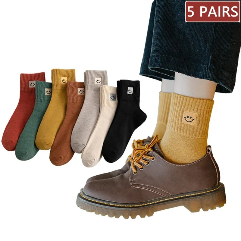 Anouk Smiley Socks | Vintage Socks with a Smile