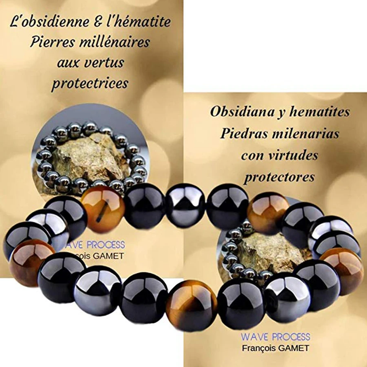 Triple Protection Beaded Bracelet | Bold with meaning
