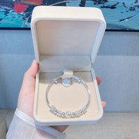 Bracelet with silver lucky beads