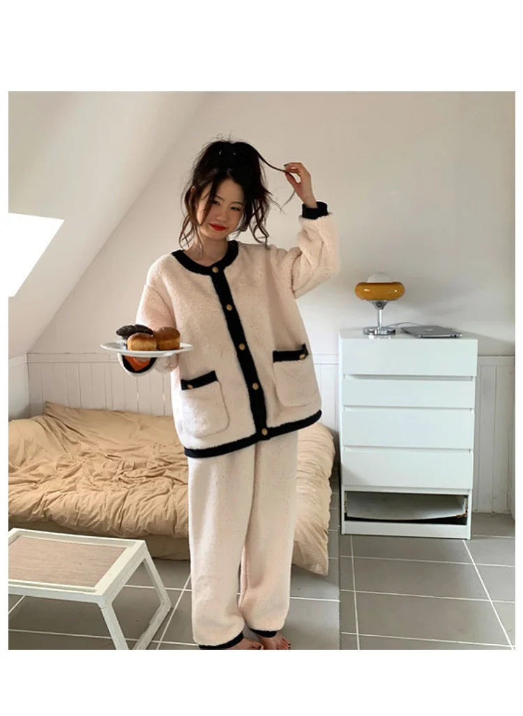 Jasmijn Fluff Pajama Duo | Warm & Comfy