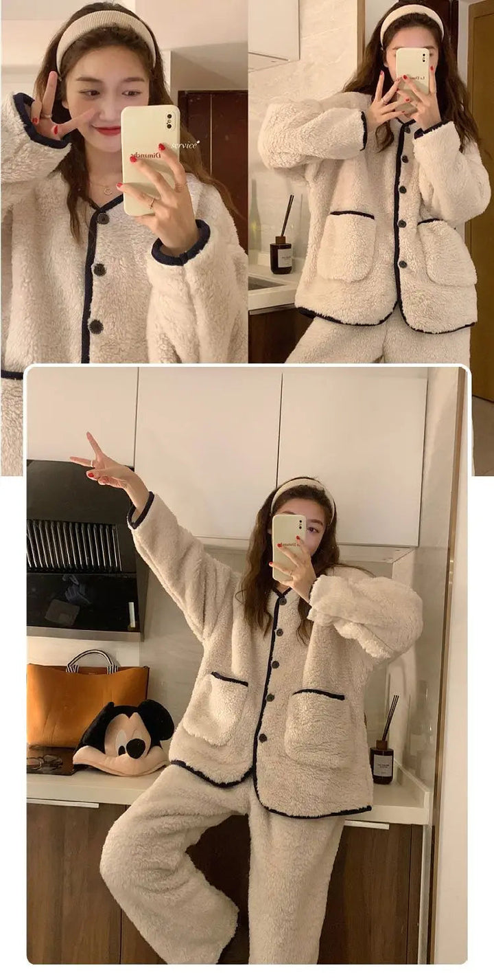 Jasmijn Fluff Pajama Duo | Warm & Comfy