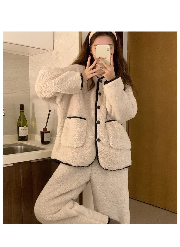 Jasmijn Fluff Pajama Duo | Warm & Comfy