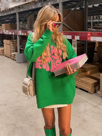 Sweter Pinky Promise | Modny sweter na jesień