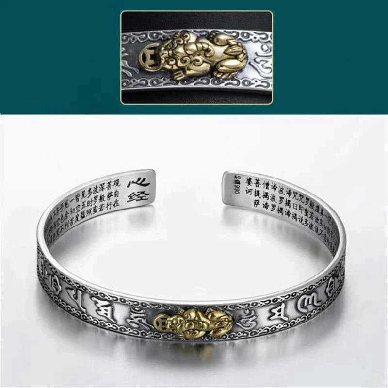 Silver Pixiu wealth bracelet | A piece of Chinese mythology