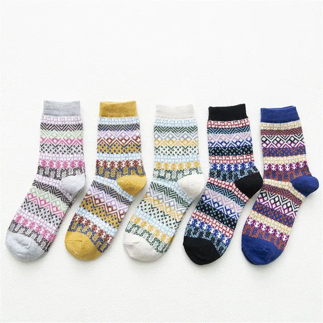 Anneliese Winter Socks | Retro Style, Woolly Warmth