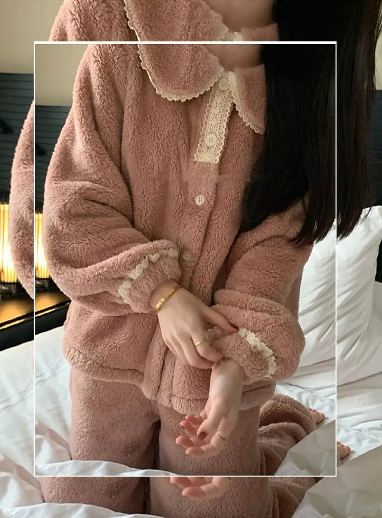Jasmijn Fluff Pajama Duo | Warm & Comfy