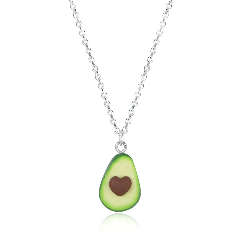 Avocado Heart Necklace | A unique friendship necklace