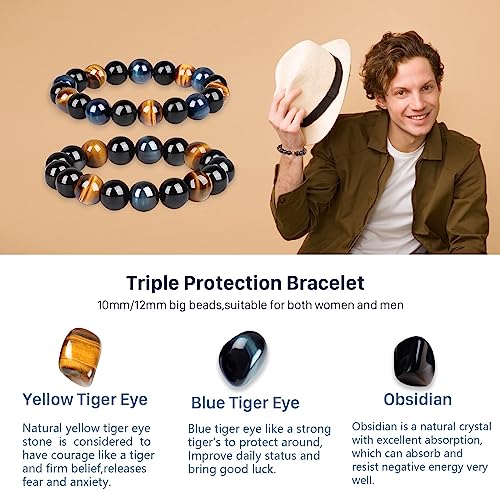 Triple Protection Beaded Bracelet | Bold with meaning