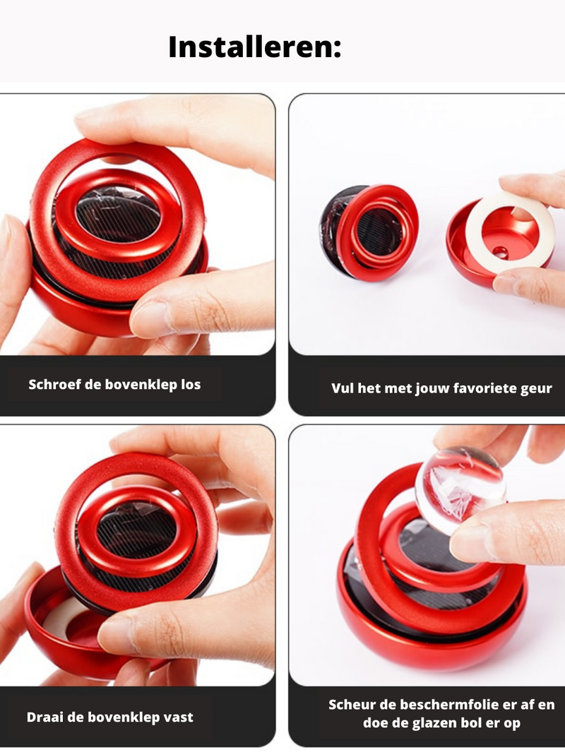 Solar Car Air Freshener | Cool Design and Solar Powered