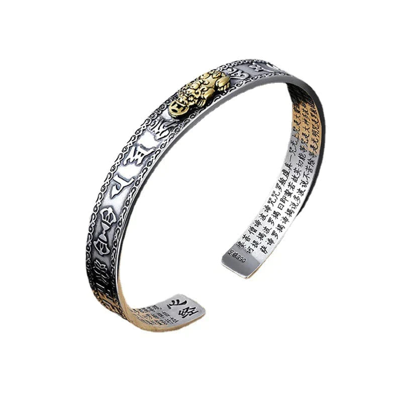 Silver Pixiu wealth bracelet | A piece of Chinese mythology