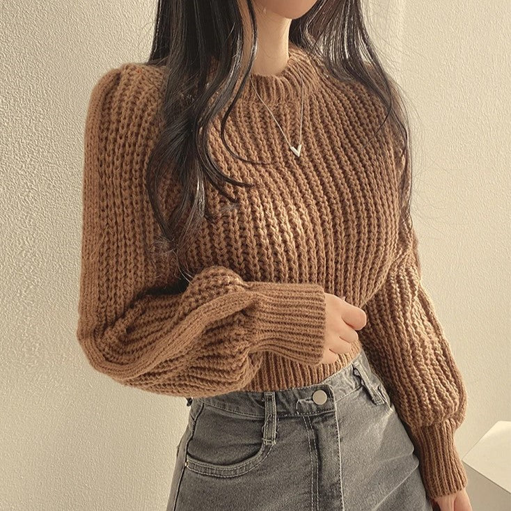 Krótki sweter Lora | Luźny i stylowy