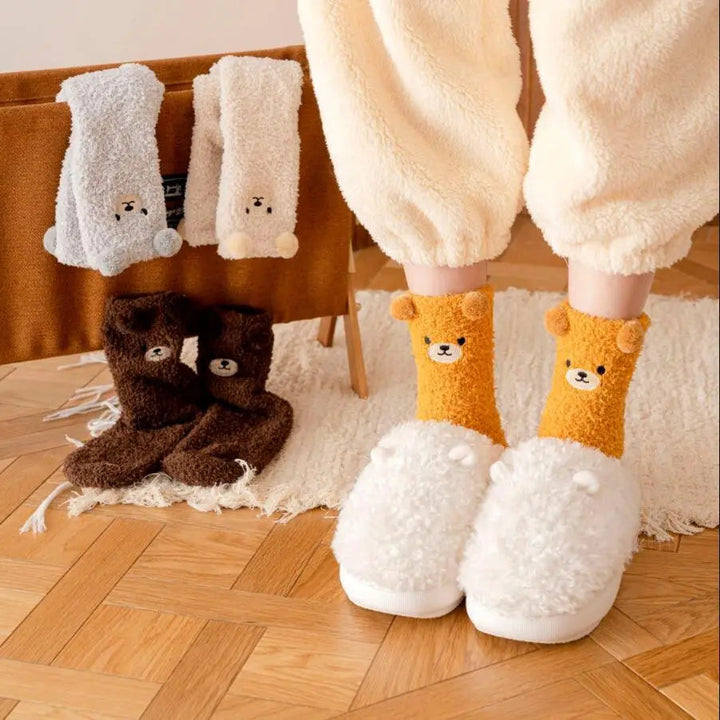 Anki Bear Socks | Cute & Soft