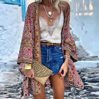 Zanzi Boho Cardigan | A Cheerful, Stylish & Mid-Length Kimono!