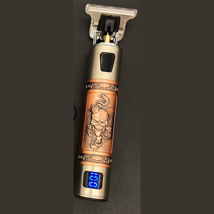 Sammy Jackson Skull Vintage Trimmer™ | De Barber Trend van dit jaar! - Oplaadbaar incl. Opzetstukken