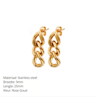 Gold Chain Earrings | Complete your outfit with these beautiful earrings