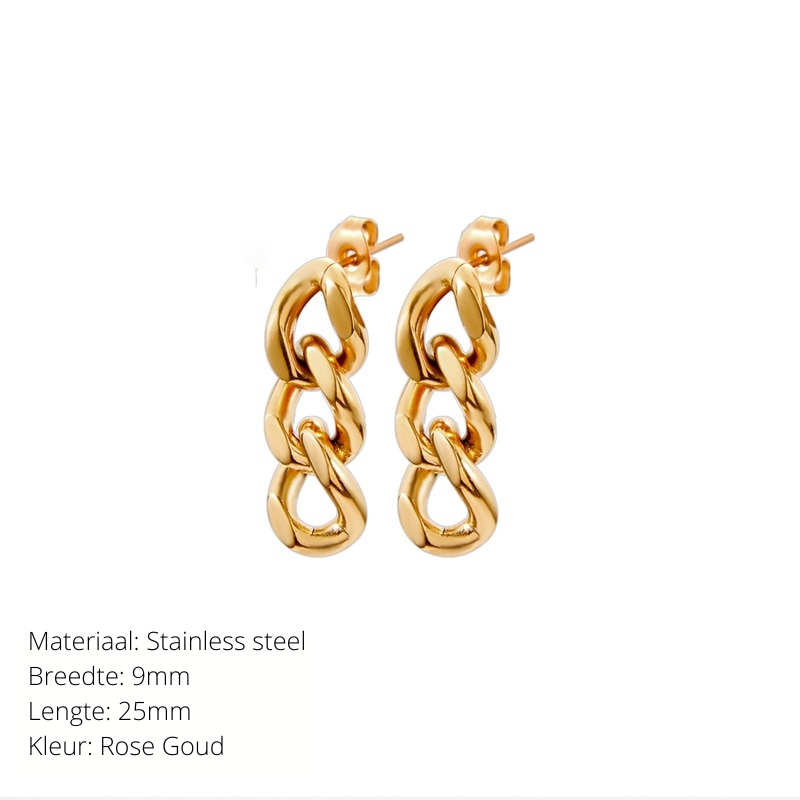 Gold Chain Earrings | Complete your outfit with these beautiful earrings