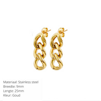 Gold Chain Earrings | Complete your outfit with these beautiful earrings