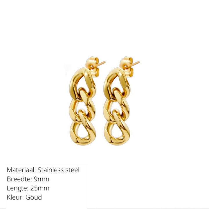 Gold Chain Earrings | Complete your outfit with these beautiful earrings