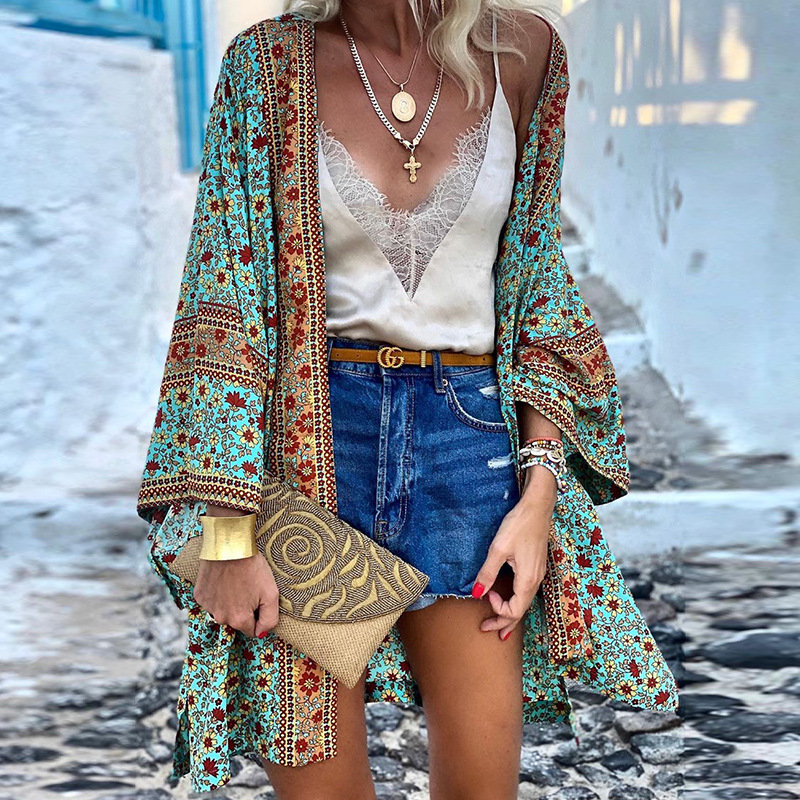 Zanzi Boho Cardigan | A Cheerful, Stylish & Mid-Length Kimono!