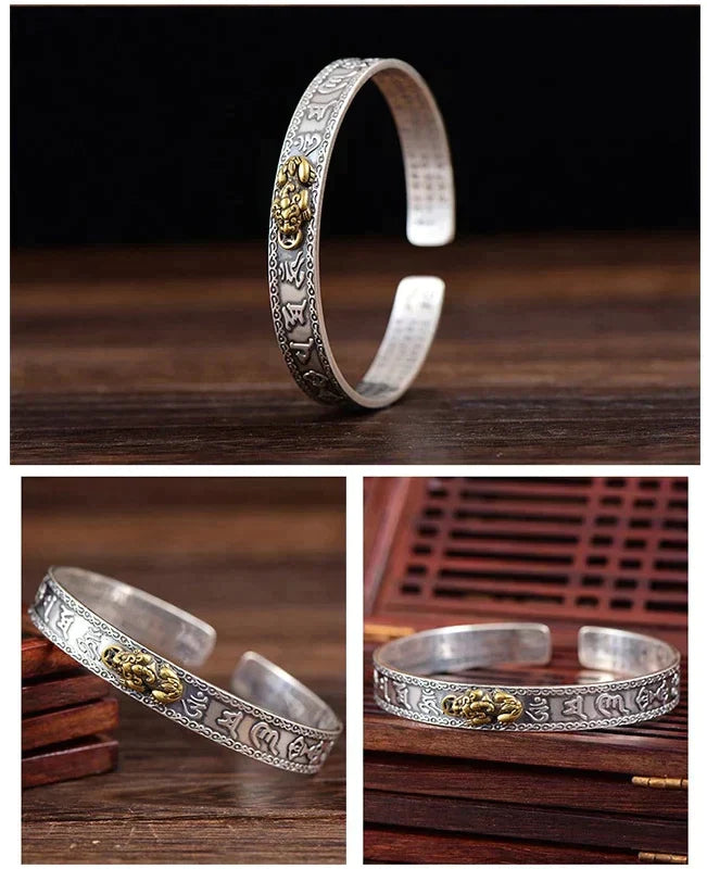 Silver Pixiu wealth bracelet | A piece of Chinese mythology