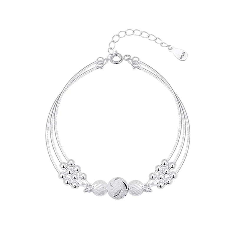 Silver Pearl Bracelet | With multiple pearls