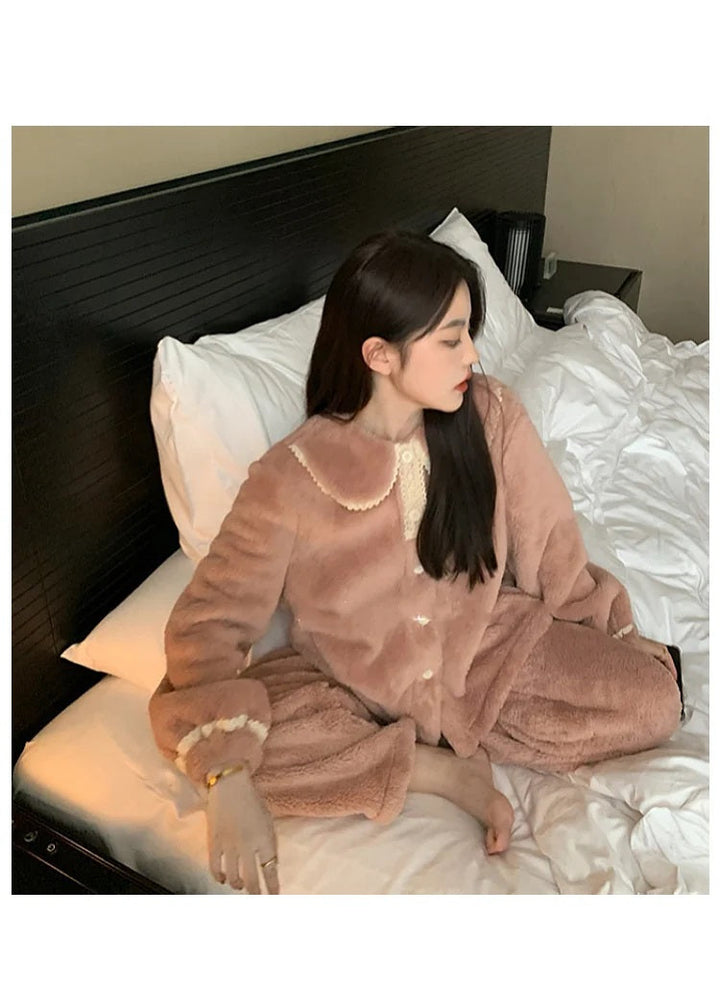 Jasmijn Fluff Pajama Duo | Warm & Comfy