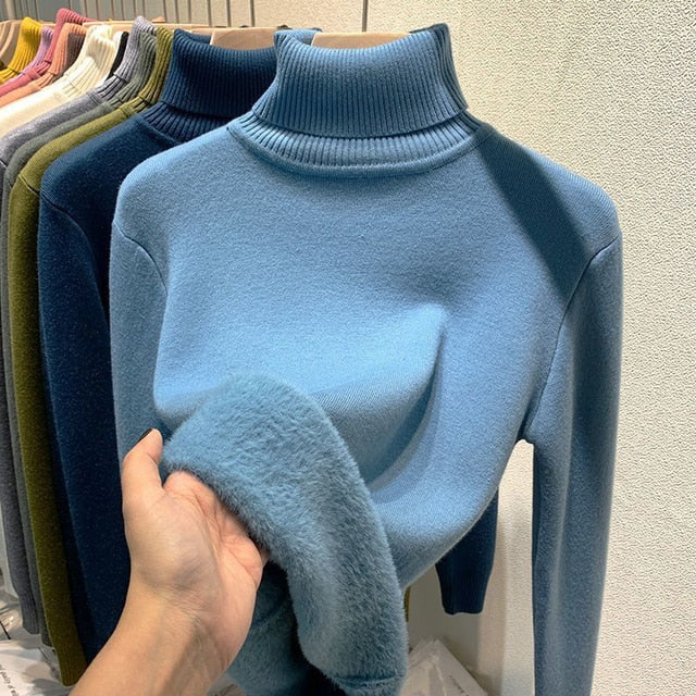 Eloise welurowy golf | Stylowy i ciepły