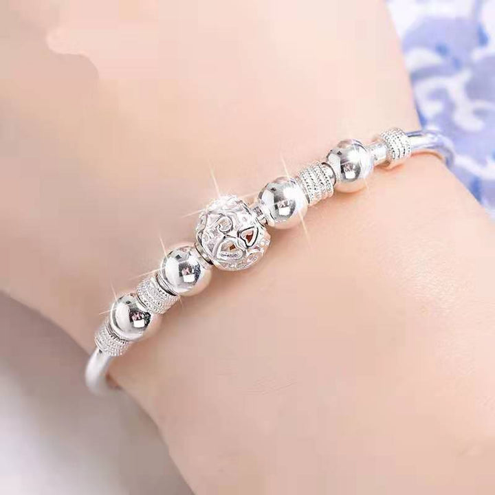 Bracelet with silver lucky beads