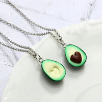 Avocado Heart Necklace | A unique friendship necklace