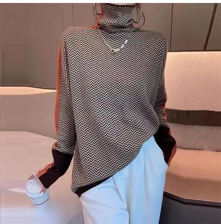 Lotte Sweter z golfem | Stylowy i ciepły