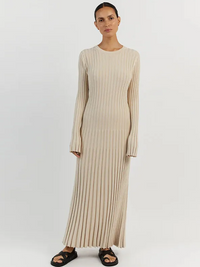Gracie Knitted Maxi Dress | Sleek & Flattering