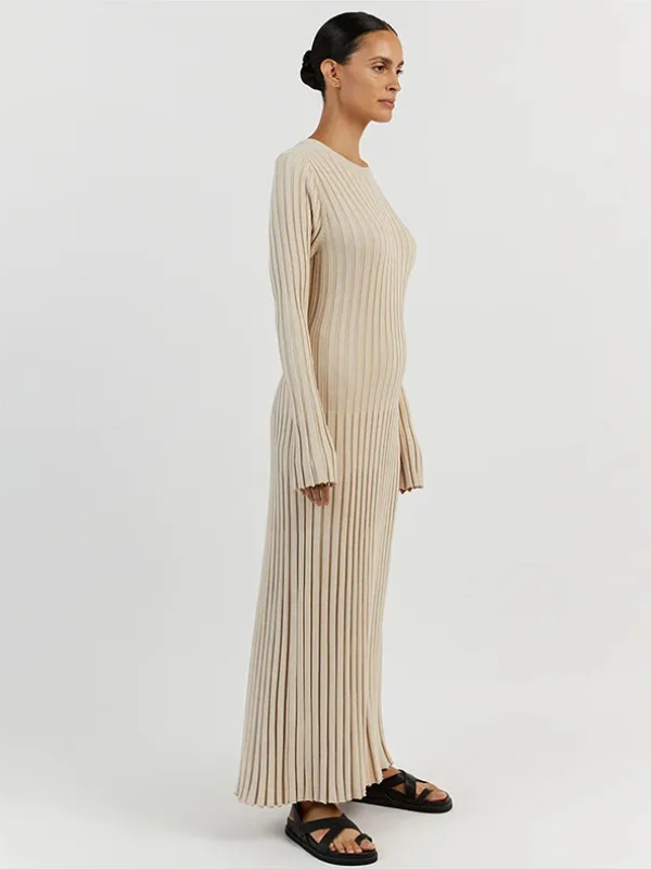 Gracie Knitted Maxi Dress | Sleek & Flattering