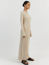 Gracie Knitted Maxi Dress | Sleek & Flattering