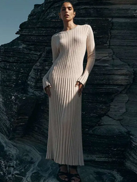 Gracie Knitted Maxi Dress | Sleek & Flattering