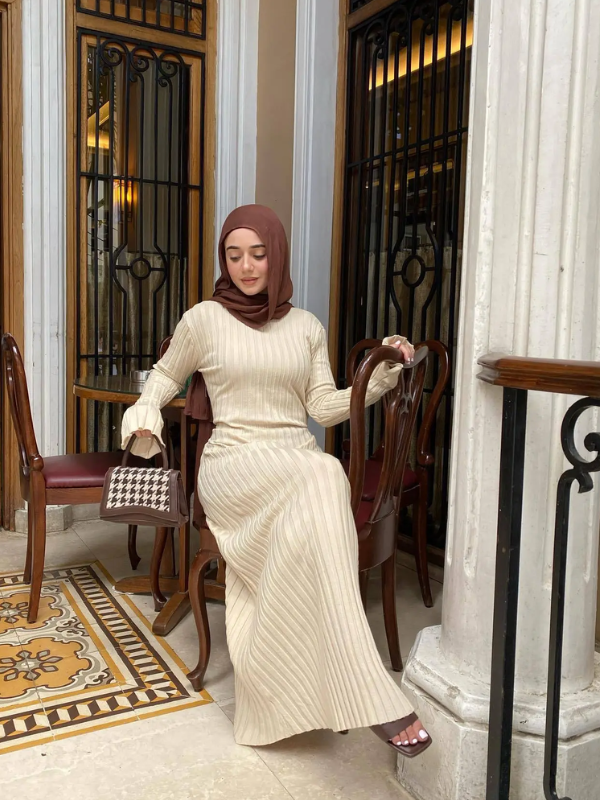 Gracie Knitted Maxi Dress | Sleek & Flattering