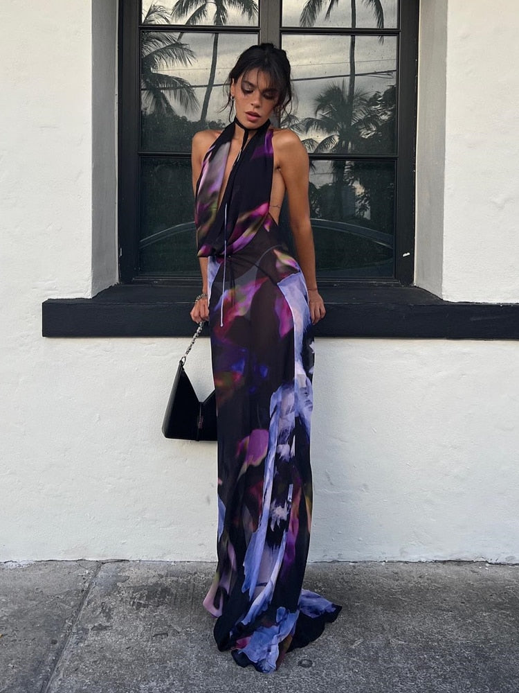 Rixt Dress | Unique evening dress with low back
