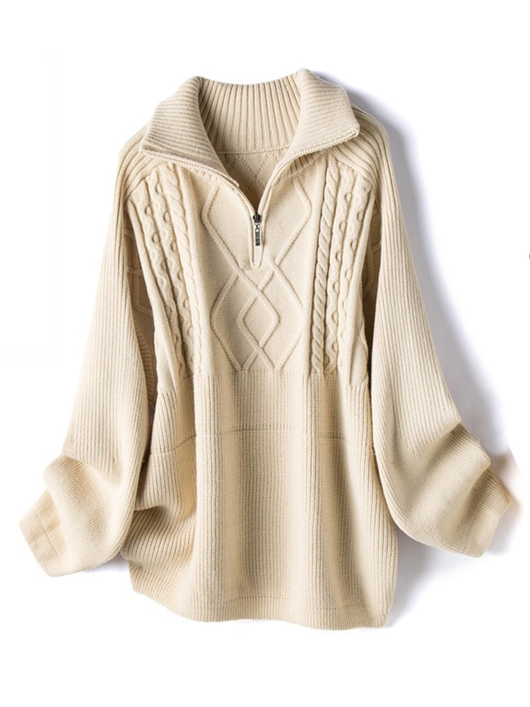 Elaine Sweater | Warm wool sweater with oversized fit