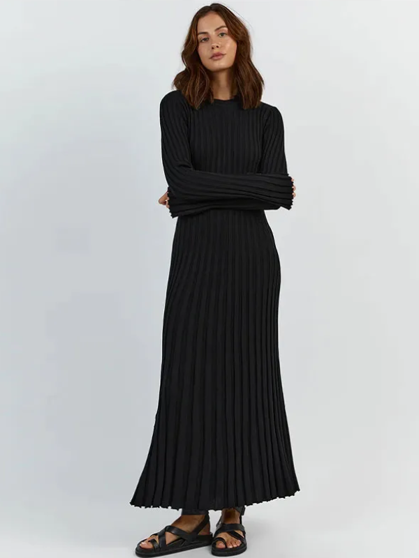 Gracie Knitted Maxi Dress | Sleek & Flattering