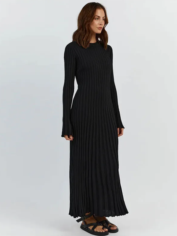 Gracie Knitted Maxi Dress | Sleek & Flattering