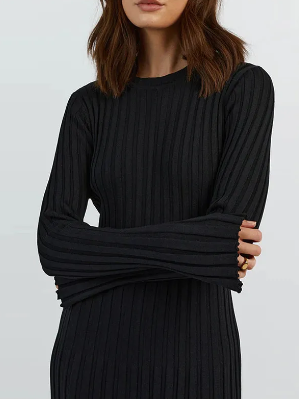 Gracie Knitted Maxi Dress | Sleek & Flattering