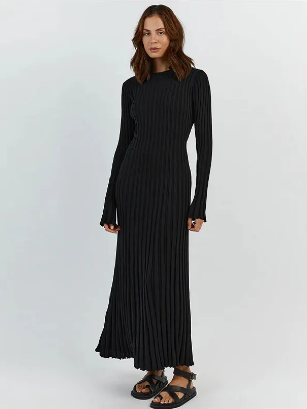 Gracie Knitted Maxi Dress | Sleek & Flattering