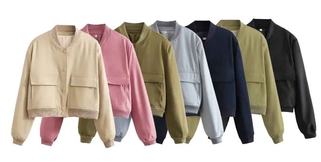 Crystal Cropped Varsity Jacket | Stylish & Casual