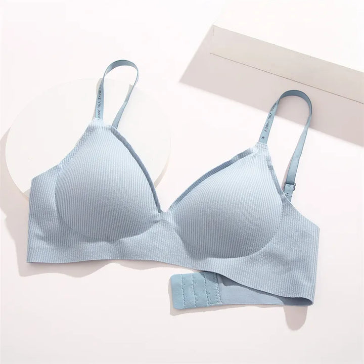 Biustonosz typu bralette z głębokim dekoltem w kształcie litery V