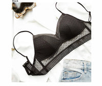 Backless Bra | With trendy polka dot mesh