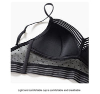 Backless Bra | With trendy polka dot mesh