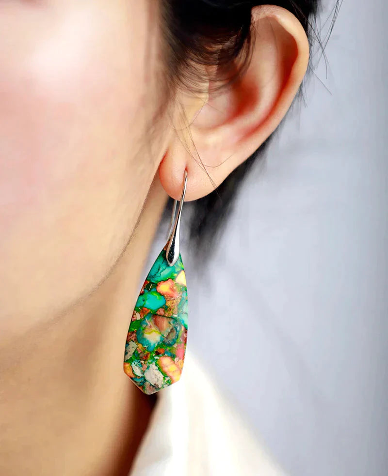 Colored Jasper Earrings | Colorful accessories for every occasion!