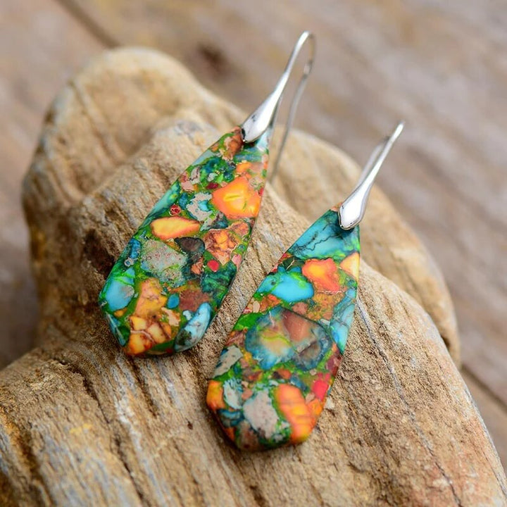 Colored Jasper Earrings | Colorful accessories for every occasion!